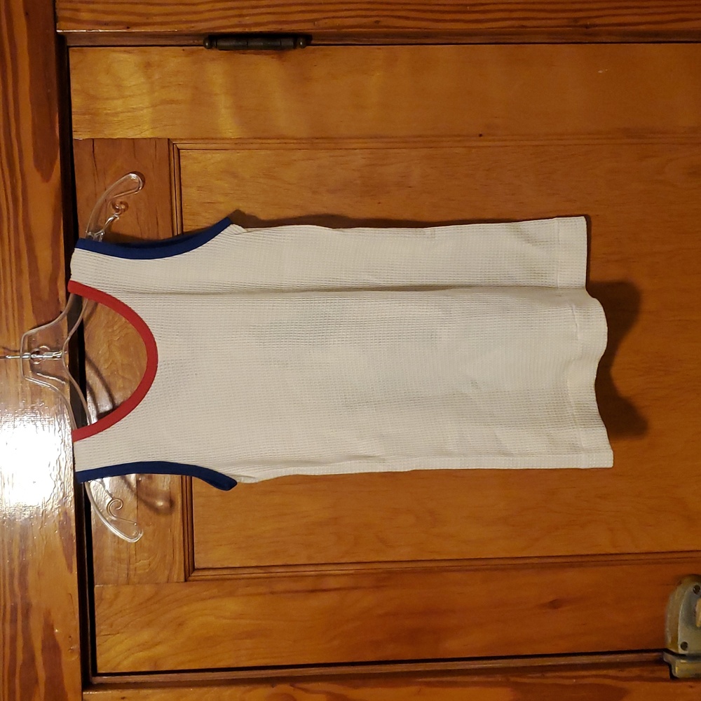 Vintage Waffle Knit Mickey Mouse Walt Disney Tank Top - Picture 5 of 8